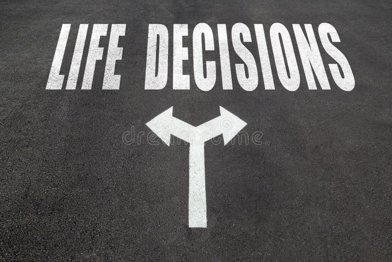 Concetto di scelta di decisioni di vita