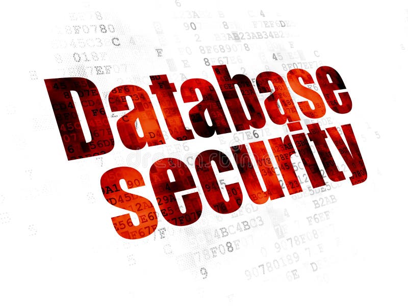 Concetto di segretezza: Sicurezza della base di dati sul fondo di Digital illustrazione di stock Concetto di segretezza: Sicurezza della base di dati sul fondo di Digital illustrazione di stock