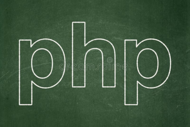 Concetto di software: PHP sul fondo della lavagna royalty illustrazione gratis
