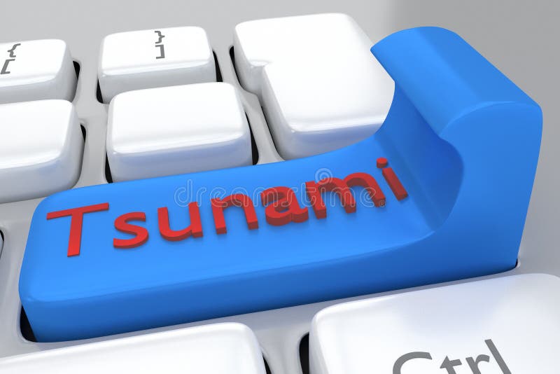Concetto di Tsunami fotografie stock libere da diritti Concetto di Tsunami fotografie stock libere da diritti
