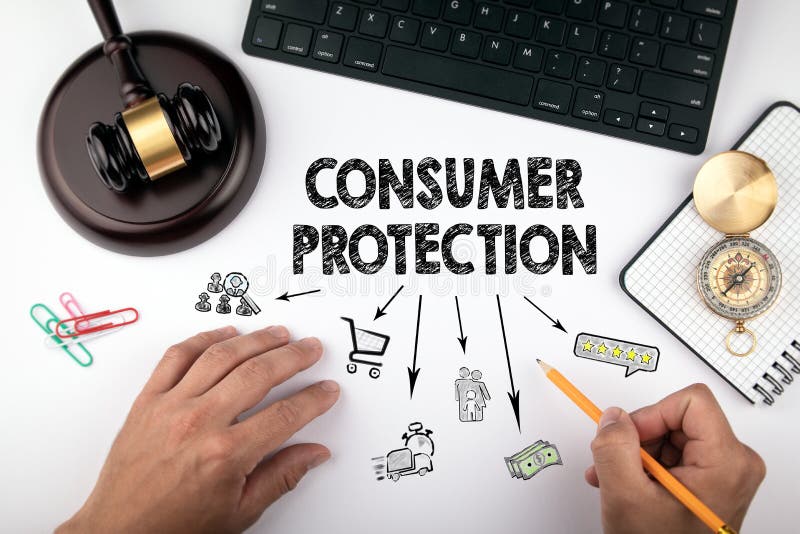 Concetto di tutela dei consumatori, di legge e della giustizia