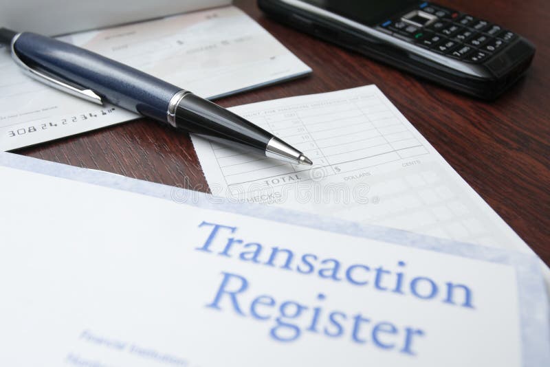 Concetto finanziario con libretto degli assegni immagine stock libera da diritti