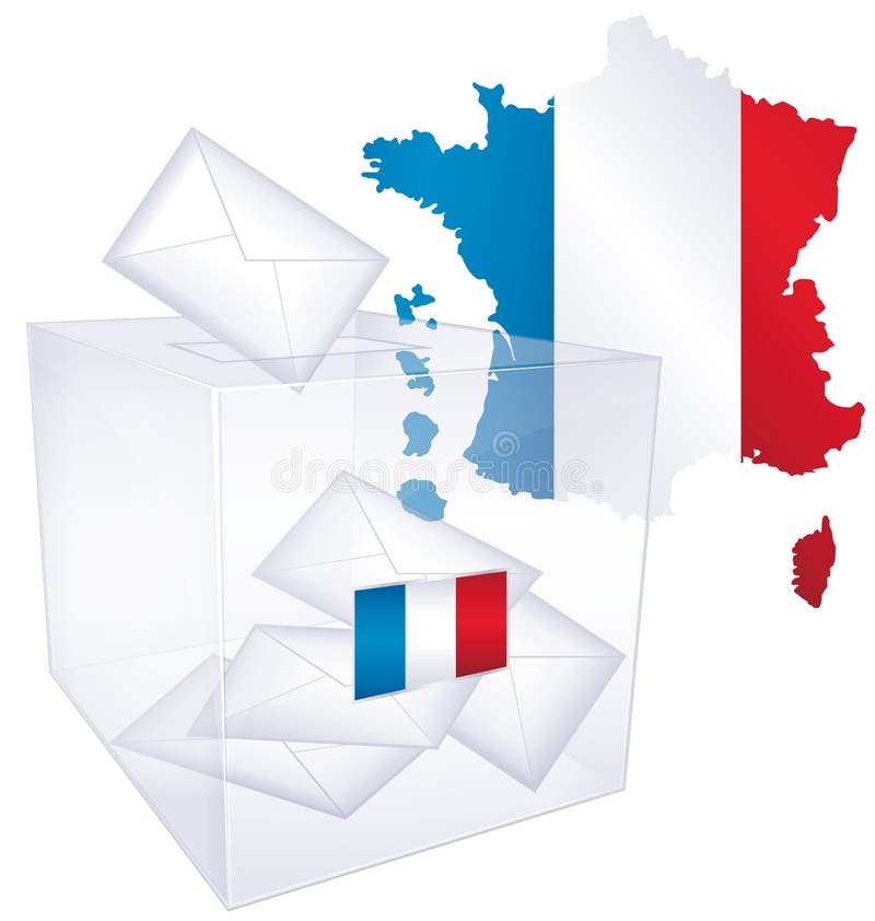 Concetto francese di elezione illustrazione vettoriale