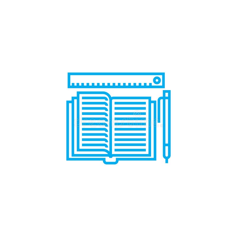 Concetto lineare dell'icona del giornale di contabilità Linea segno di vettore, simbolo, illustrazione del giornale di contabilit illustrazione di stock Concetto lineare dell'icona del giornale di contabilità Linea segno di vettore, simbolo, illustrazione del giornale di contabilit illustrazione di stock