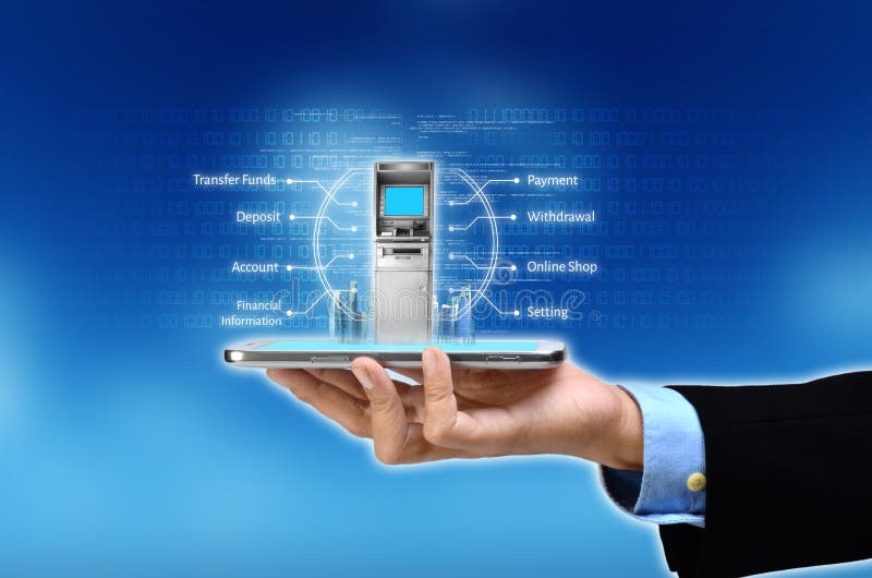 Concetto di Mobile Banking fotografia stock