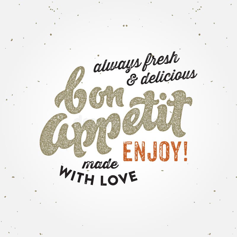 Concetto tipografico del retro manifesto del appetit di Bon illustrazione vettoriale Concetto tipografico del retro manifesto del appetit di Bon illustrazione vettoriale
