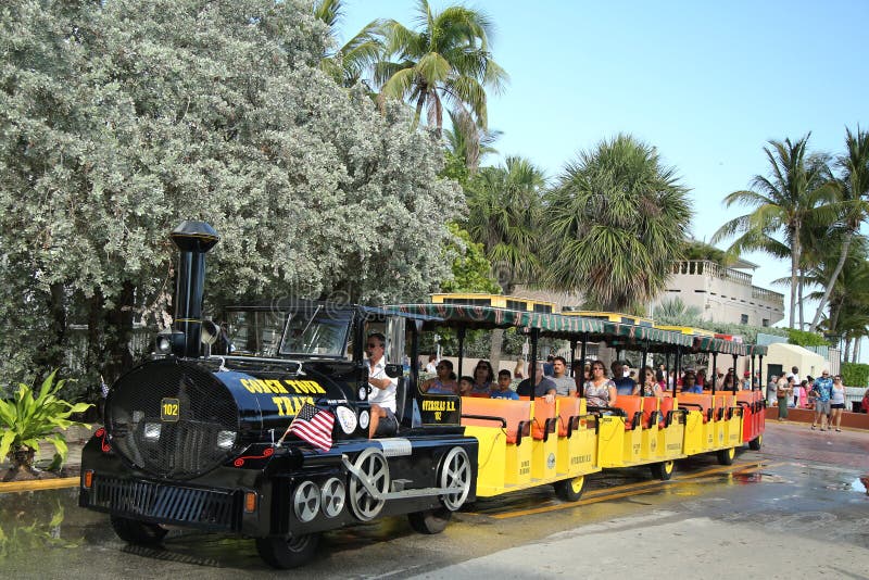 Conch Tour Train in Key West, Florida Editorial Stock Photo Image of