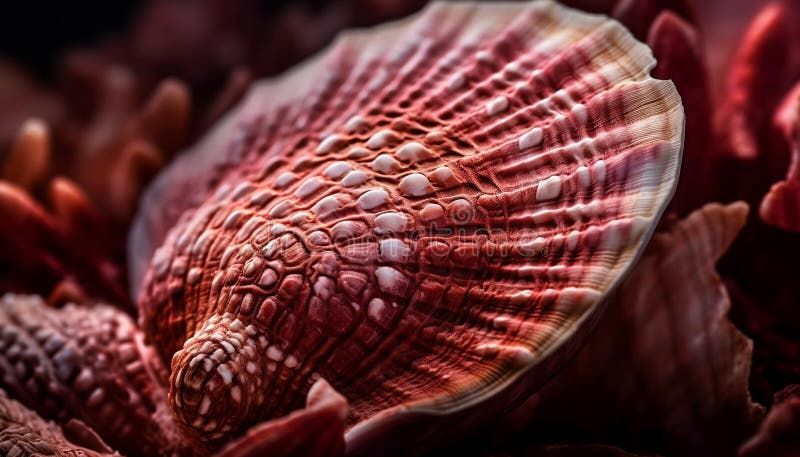 Conchas de recogida de vida marina de peces estrella y crustáceos generados por ai