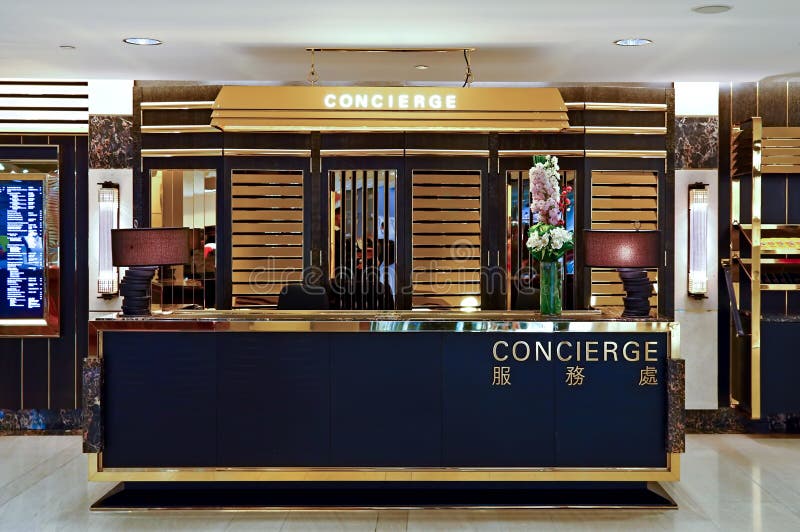 Concierge desk stock photo. Image of consulting, support ...