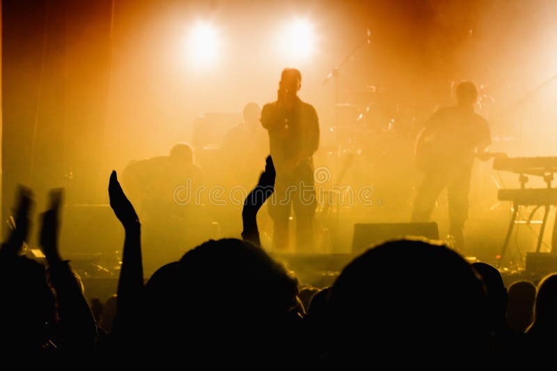 Crowd on the rock band concert. Crowd on the rock band concert