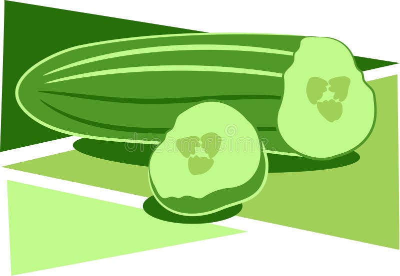 Concombre illustration stock