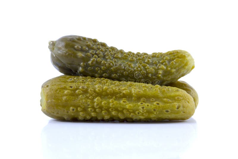 Mariné Marinés Isolée Sur Le Fond Blanc. Cornichon