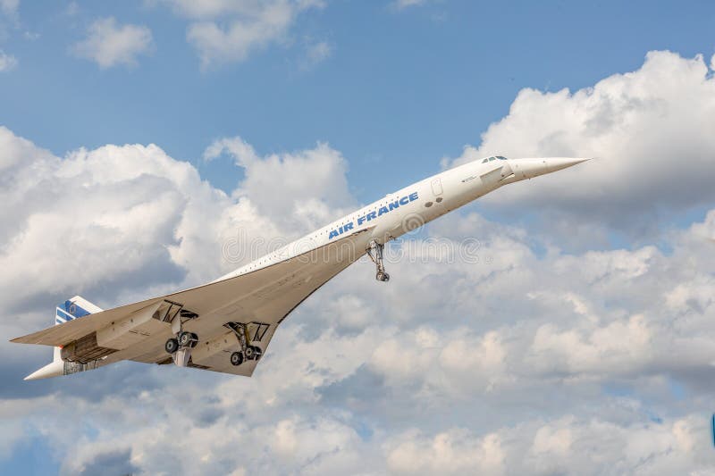 Concord french plane in the technic museum in Sinsheim, Germany