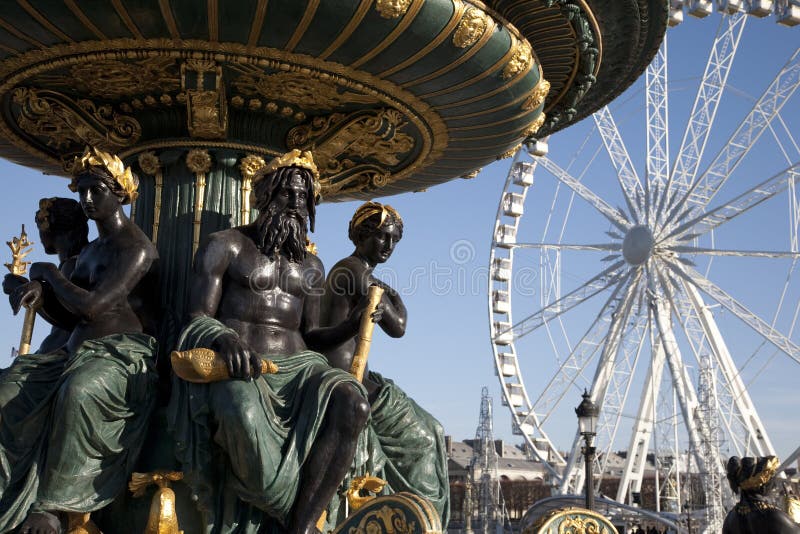 Concorde Square and Ferris Wheel in Paris