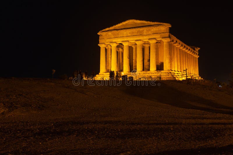 Concordia Temple in Agrigento archaeological park. Concordia greek Temple in Agrigento archaeological park. This a doric temple stock image Concordia Temple in Agrigento archaeological park. Concordia greek Temple in Agrigento archaeological park. This a doric temple stock image