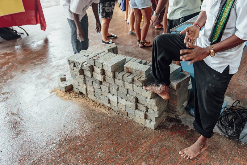Concrete Block for Tourists To Bring To Batu Caves Near Kuala Lumpur