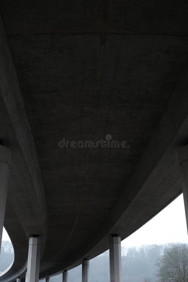 Concrete Bridge Construction Pillars Stock Photo Image of bright