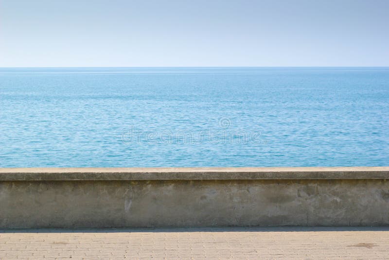 Concrete coast wall stock image. Image of water, vacation 63598765