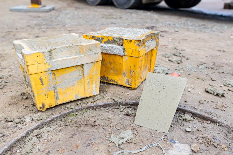 Concrete Cube Molds for Compressive Strength Test of the Cement Mixture