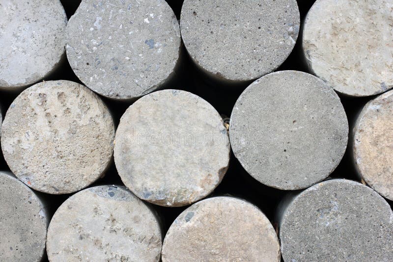 Gray Circle Cylinder Concrete Shapes Stock Photo Image of design