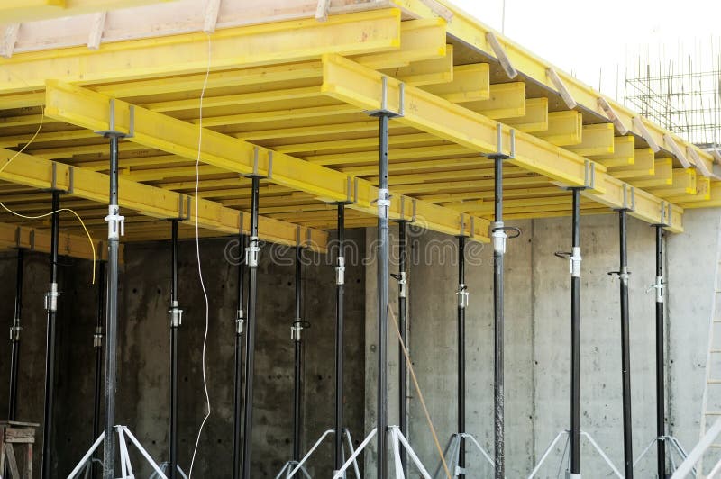 Concrete Reinforcing Mesh at a Construction Site Editorial Stock Image