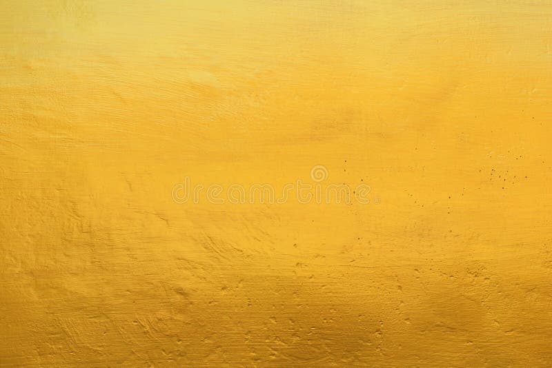 Concrete Gold Painted Texture Abstract for Background Stock Photo