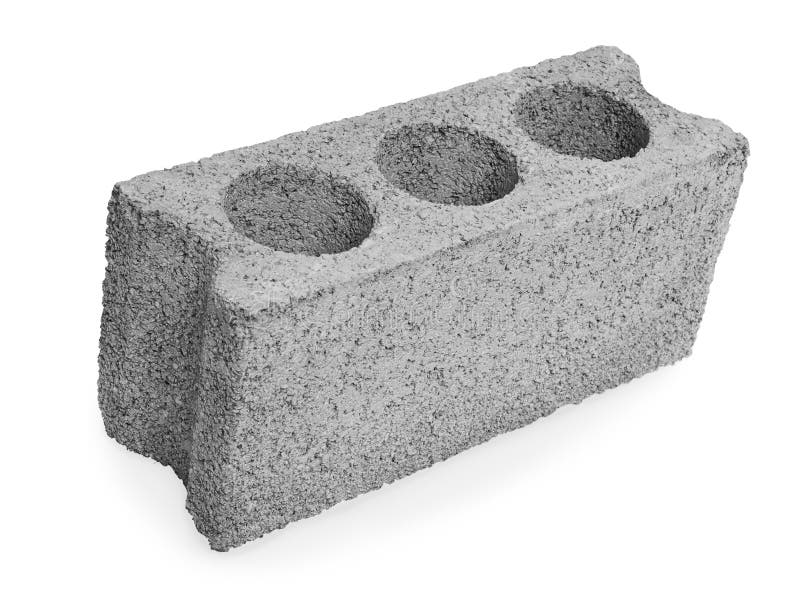 Concrete Hollow Block Construction Stock Photo - Image of isolated