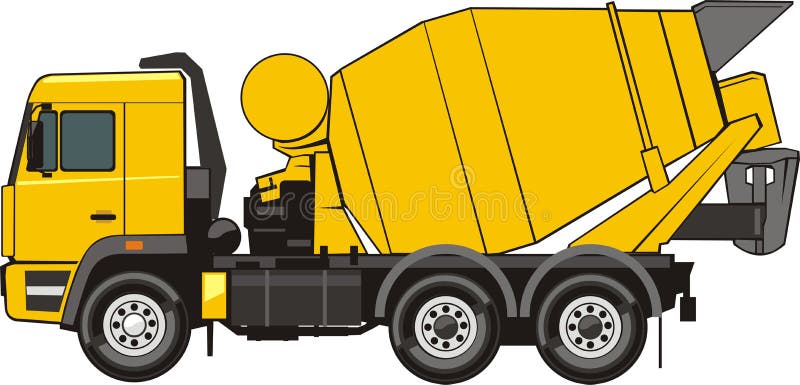 Concrete mixer stock vector. Illustration of scrambler - 15353842