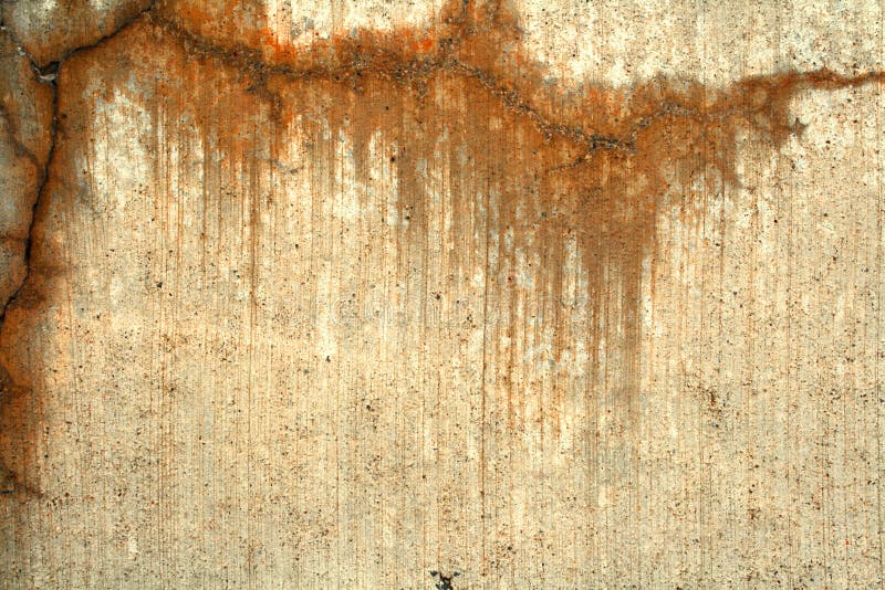 Concrete With Orange Stains Stock Image Image 35209603