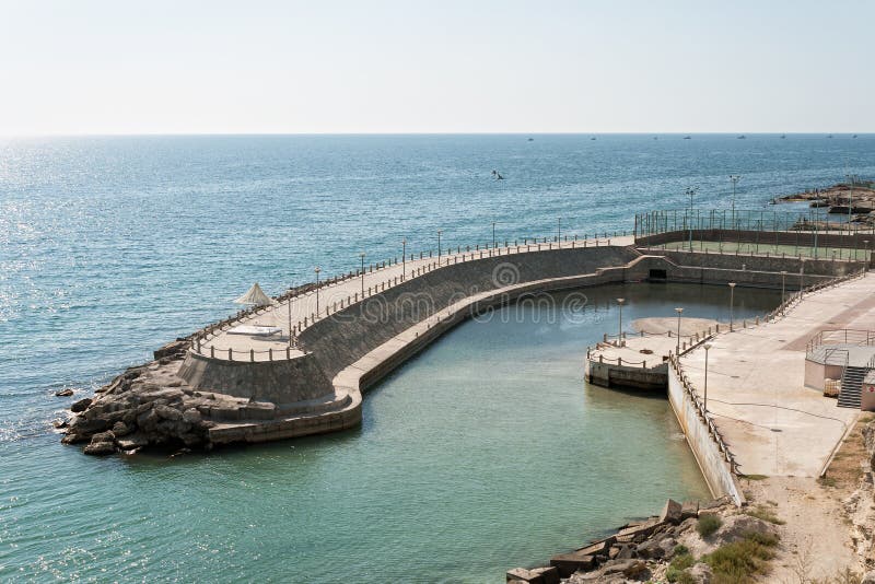 Concrete pier stock image. Image of recreation, scenic - 58376481