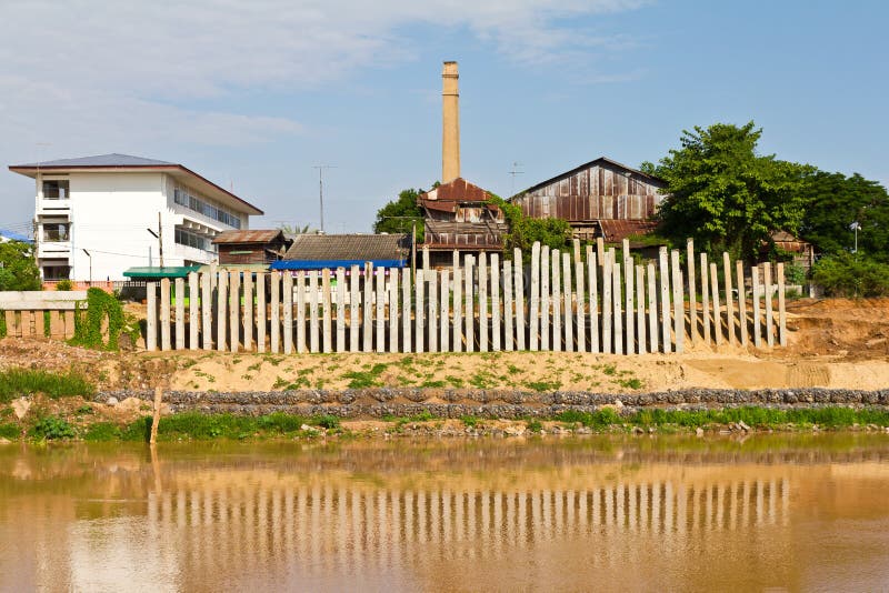 Concrete pillars