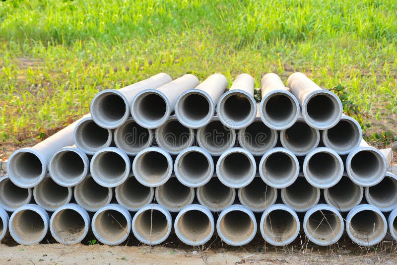 Concrete Pipe for House Poles Stock Photo Image of manufacturing