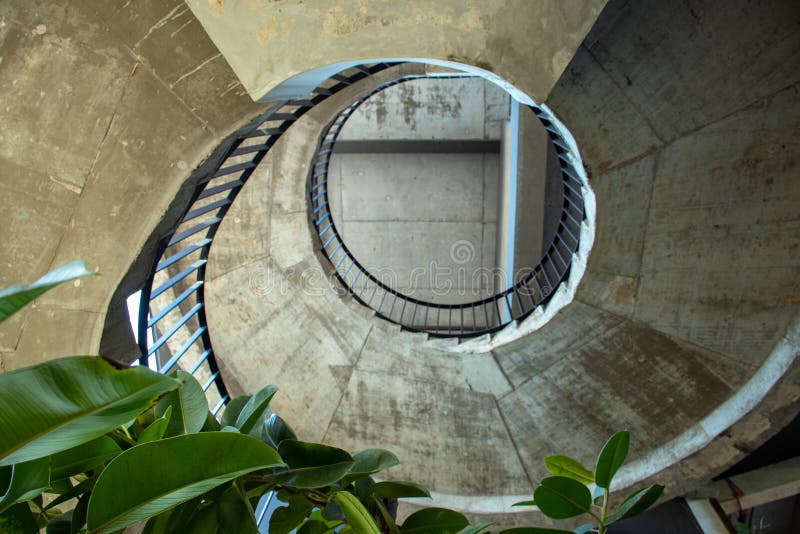 Concrete spiral staircase stock image. Image of modern 229059563