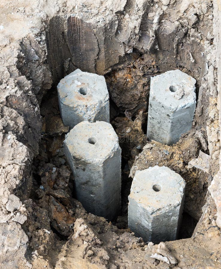 Concrete stake stock photo. Image of outside, bridge 29434830