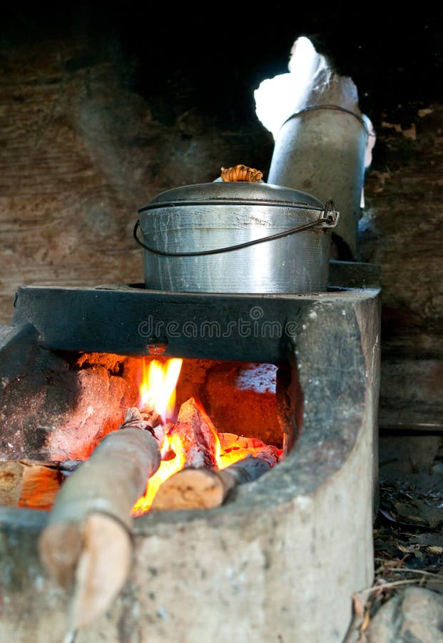 Concrete Stove stock image. Image of flame, concrete - 19329991