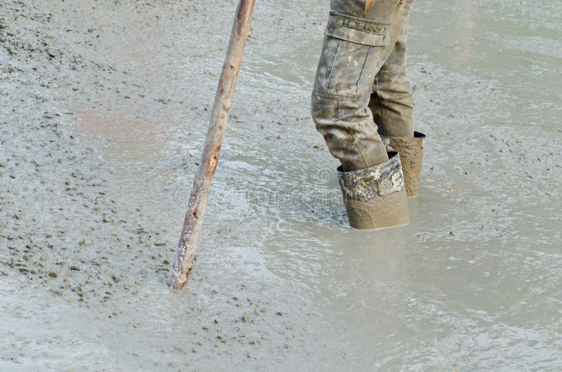 Concrete working stock image. Image of worker, construction - 25610211