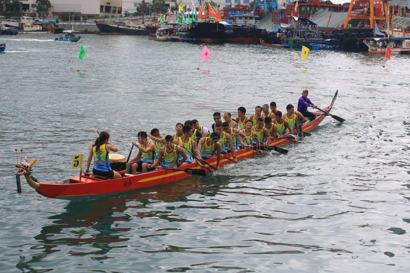 Concursul de dragoni este început pentru festivalul Duanwu. stock image