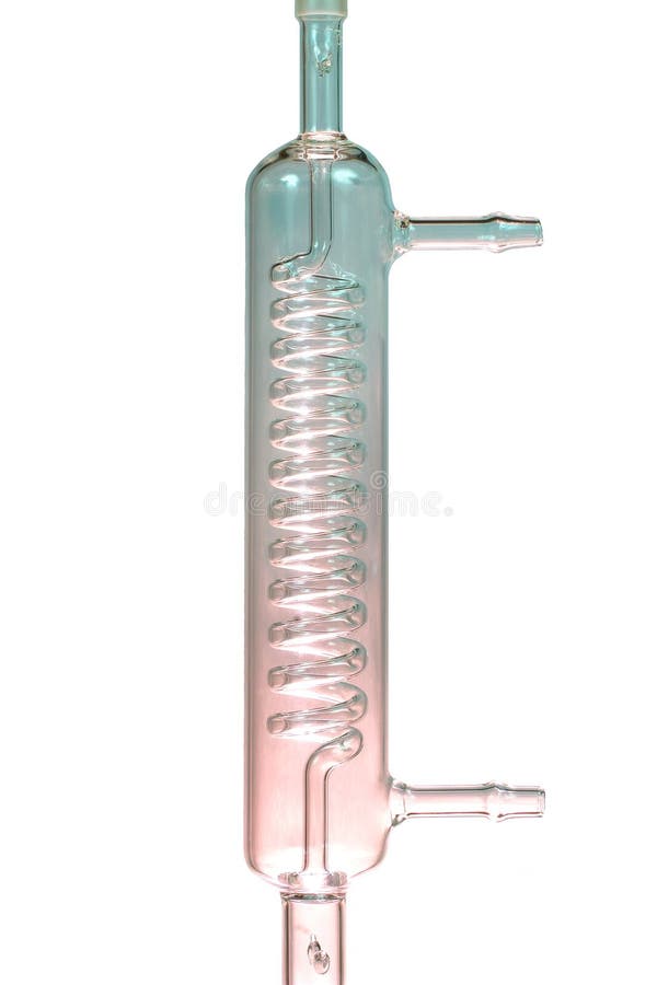 Condensateur de Graham pour la distillation photos libres de droits Condensateur de Graham pour la distillation photos libres de droits