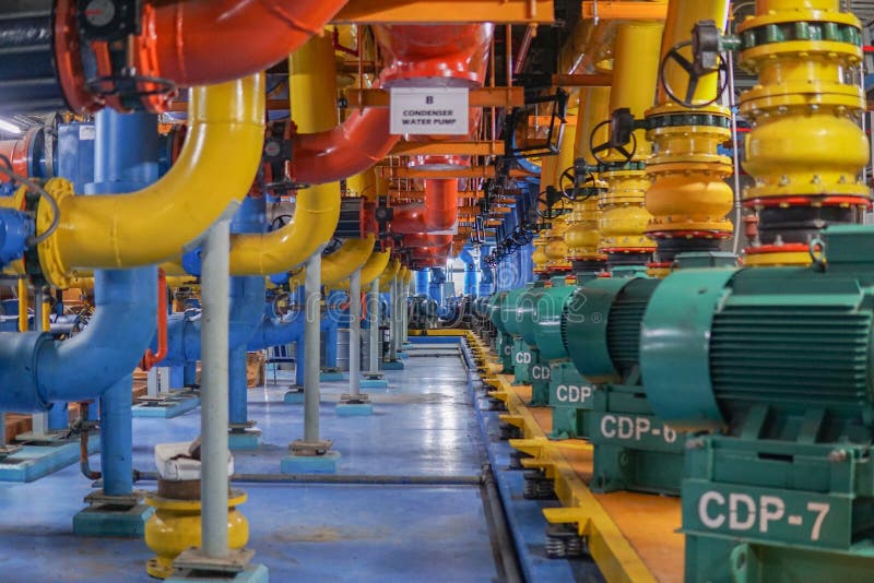 Condenser Water Pump stock image. Image of wheel, water 240164937