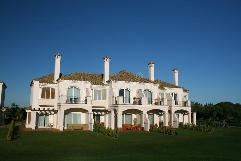 Condo villa in Spain stock image. Image of vacation, estate 8685963