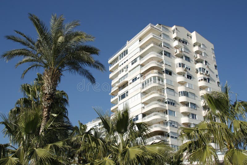 Condominium at tropics stock photos