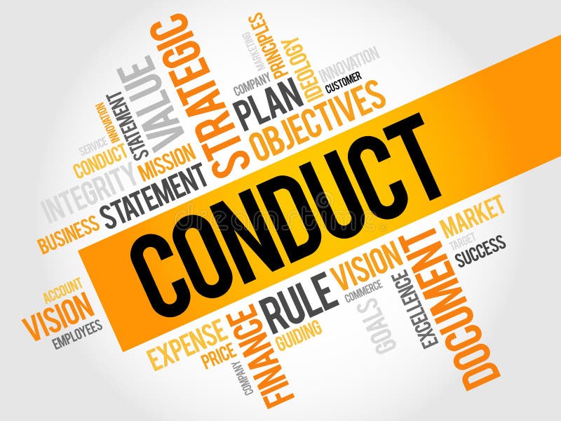 Conduct Word Concept On Cubes Stock Image Image of court, integrity