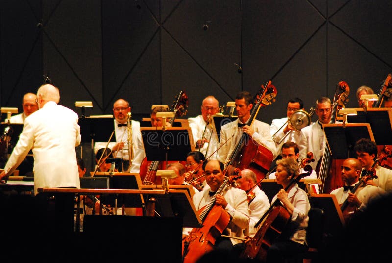 The Performance of an Orchestra Editorial Stock Photo Image of