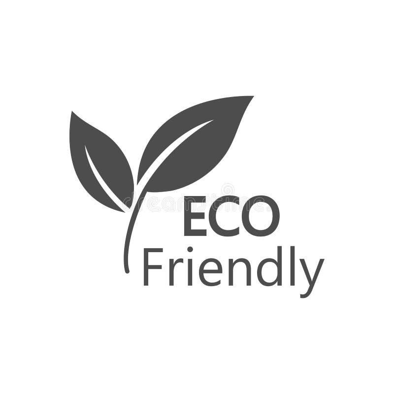 Eco Icon. Eco Friendly Sign. Vector Illustration, Flat Design