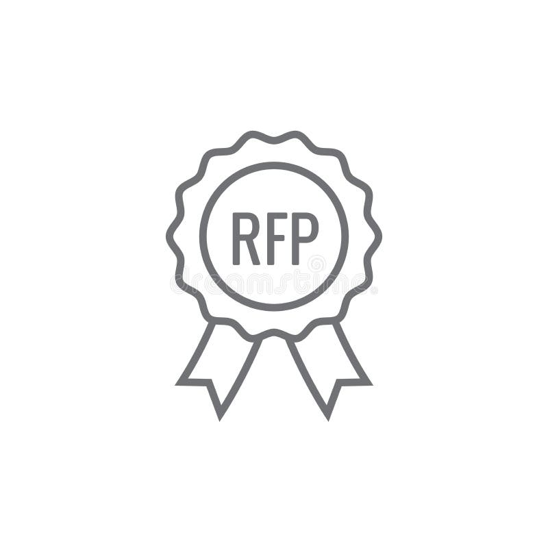?cone do RFP - conceito ou ideia do pedido de propostas ilustração do vetor ?cone do RFP - conceito ou ideia do pedido de propostas ilustração do vetor