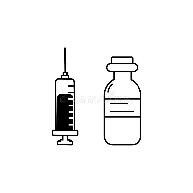 ?cone do vetor da inje??o, dose da droga ilustração do vetor ?cone do vetor da inje??o, dose da droga ilustração do vetor
