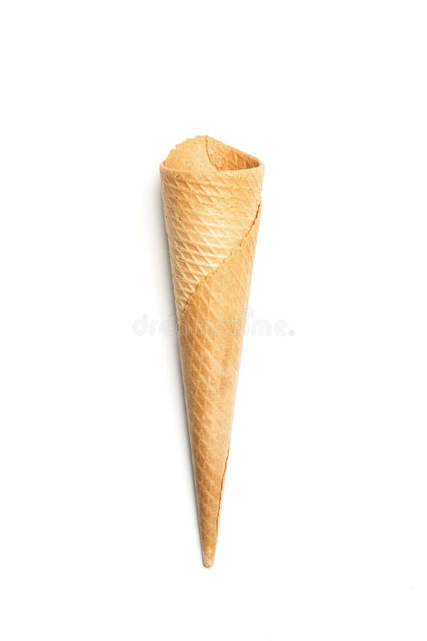 Cone doce do waffle foto de stock