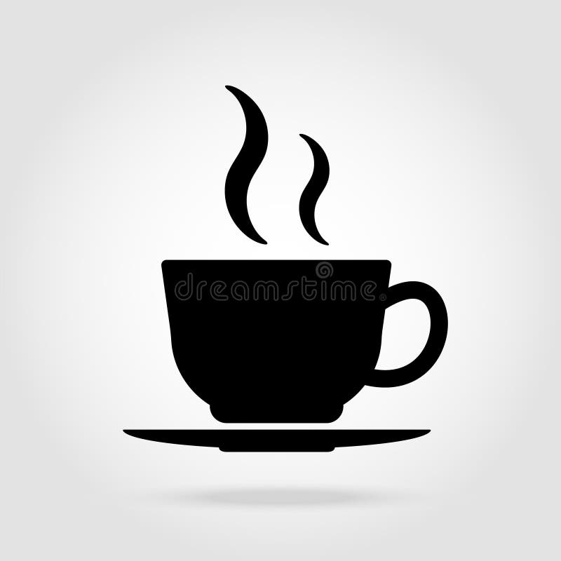 ?cone liso do vetor do copo de caf? Copo de ch? S?mbolo do copo de caf? para o logotipo, Web, ui, menu, projeto da posi??o ilustração royalty free ?cone liso do vetor do copo de caf? Copo de ch? S?mbolo do copo de caf? para o logotipo, Web, ui, menu, projeto da posi??o ilustração royalty free