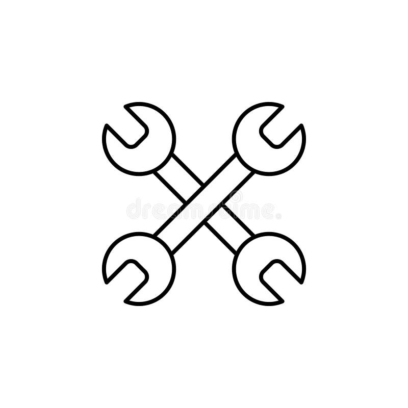 Cone Wrench Icon. Element of Car Icon for Mobile Concept and