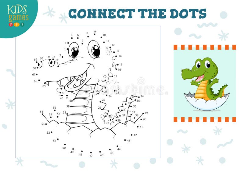 Jogo Ponto a Ponto Para Crianças. Ligar Os Pontos E Desenhar Uma Língua  Ilustração do Vetor - Ilustração de retrato, aprendizagem: 207989461